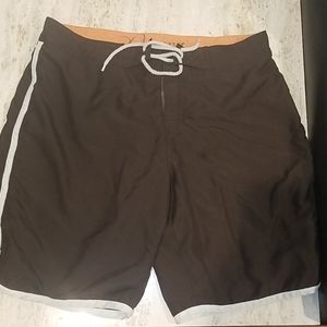 Brown old navy swim shorts